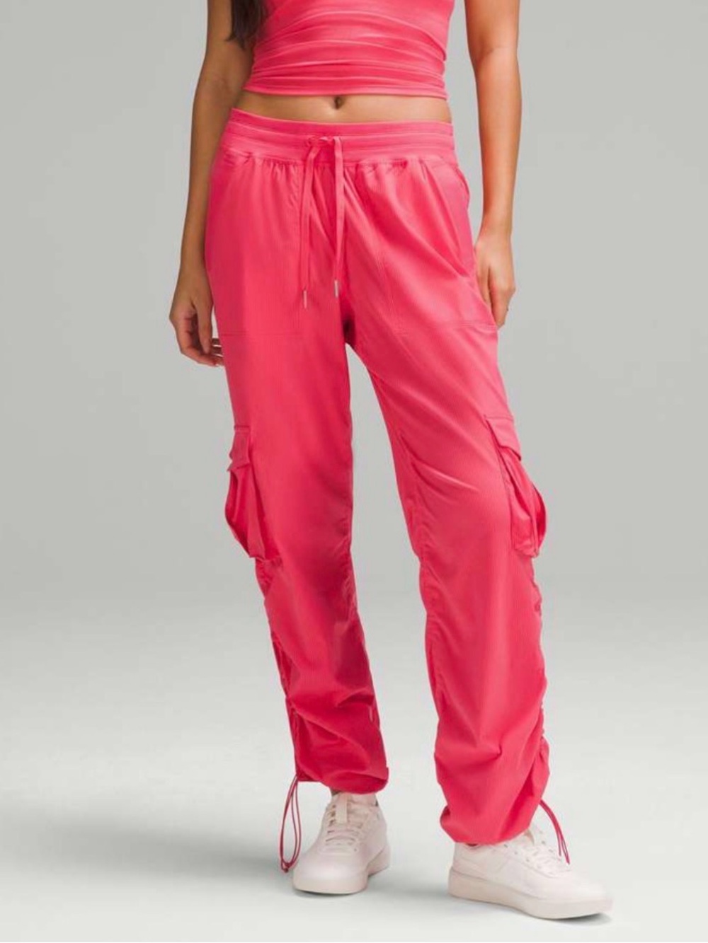 Lululemon Dance Studio Cargo Pants Relaxed Fit Mid Rise in Glaze Pink Utility